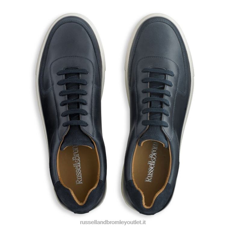 blu V0V4J452 uomini Russell And Bromley sneaker con lacci outfield