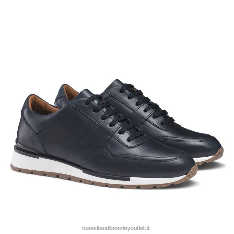 blu V0V4J462 uomini Russell And Bromley sneaker allacciata lomond