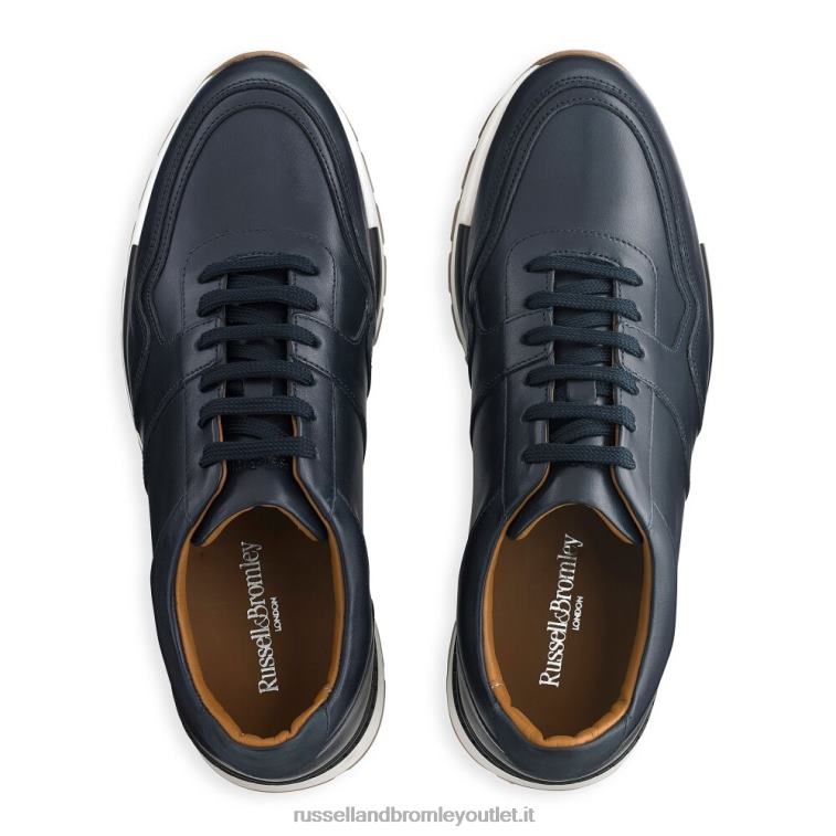blu V0V4J462 uomini Russell And Bromley sneaker allacciata lomond