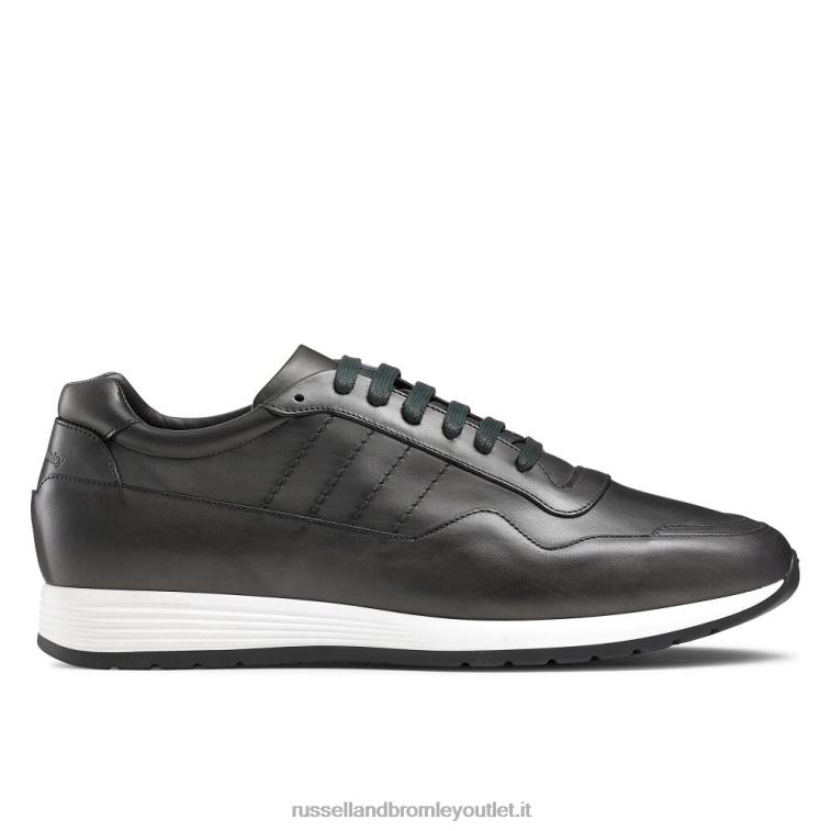 grigio V0V4J465 uomini Russell And Bromley sneaker stringata di lusso run time