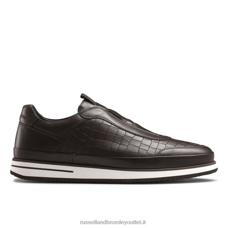 marrone V0V4J432 uomini Russell And Bromley sneaker san giusto oxford senza lacci