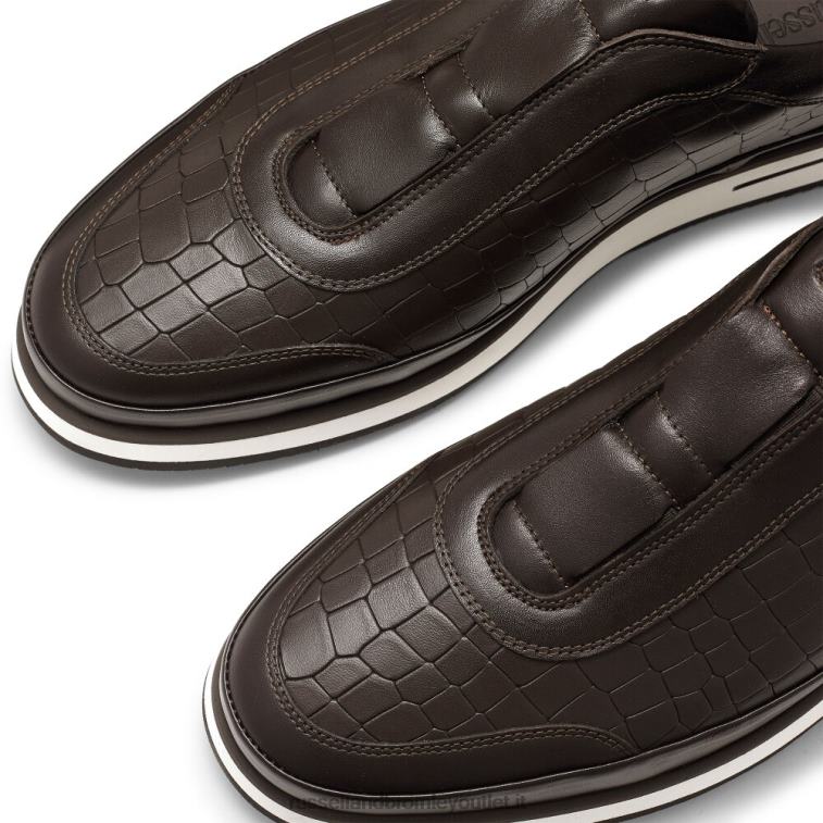 marrone V0V4J432 uomini Russell And Bromley sneaker san giusto oxford senza lacci