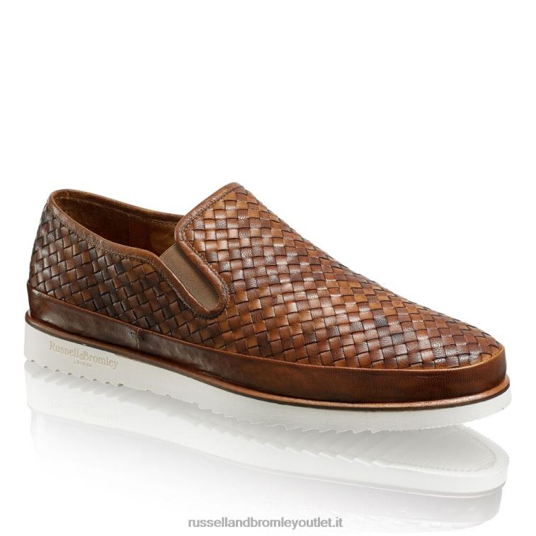 marrone V0V4J436 uomini Russell And Bromley sneaker sanmarino senza lacci