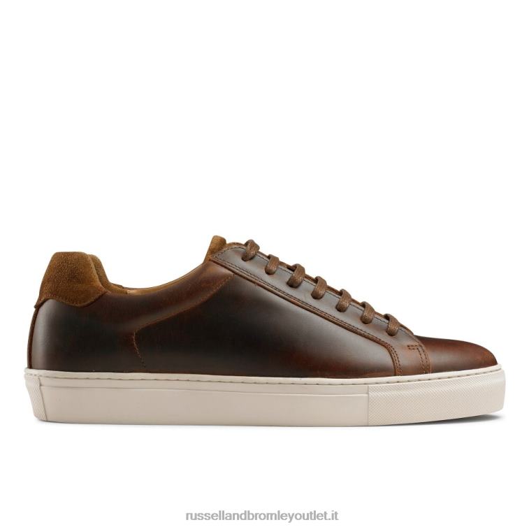 marrone V0V4J453 uomini Russell And Bromley sneaker stringata derby downfield