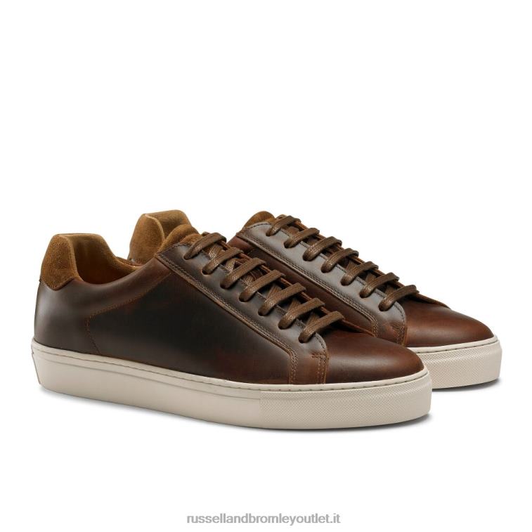 marrone V0V4J453 uomini Russell And Bromley sneaker stringata derby downfield