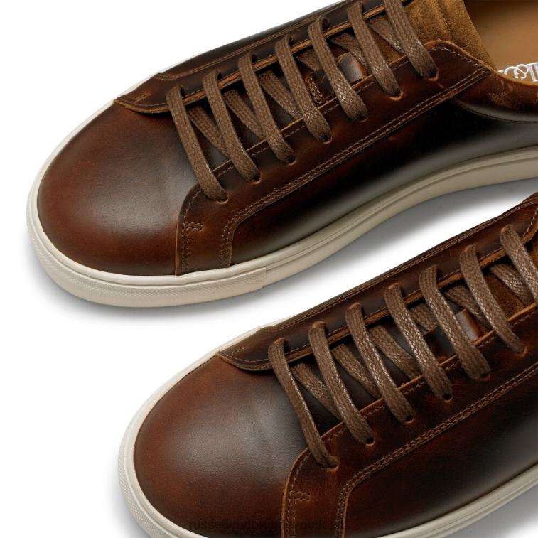 marrone V0V4J453 uomini Russell And Bromley sneaker stringata derby downfield