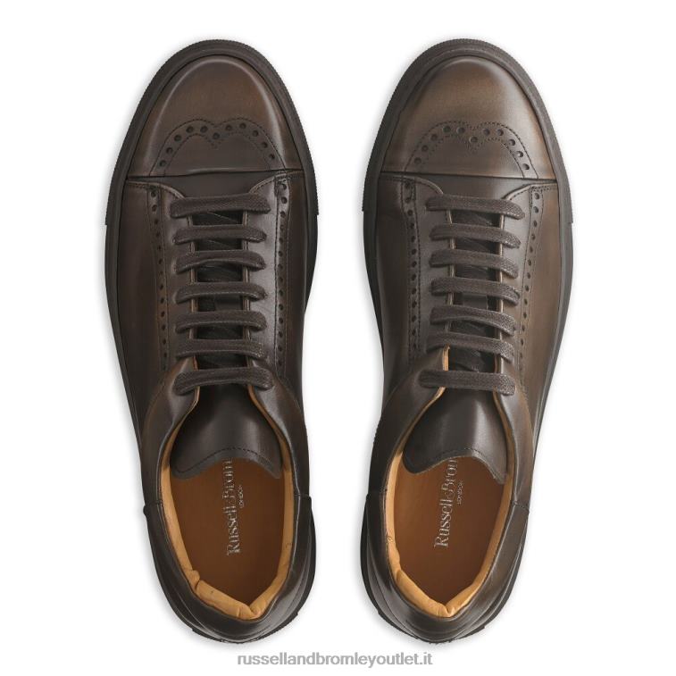 marrone V0V4J471 uomini Russell And Bromley leggenda lo sneaker di lusso
