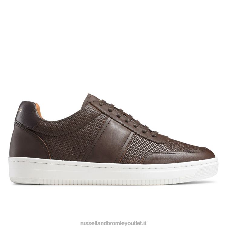 marrone V0V4J474 uomini Russell And Bromley sneaker bowery in pizzo oxford