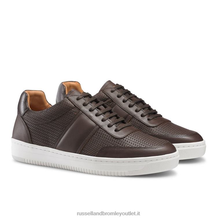 marrone V0V4J474 uomini Russell And Bromley sneaker bowery in pizzo oxford