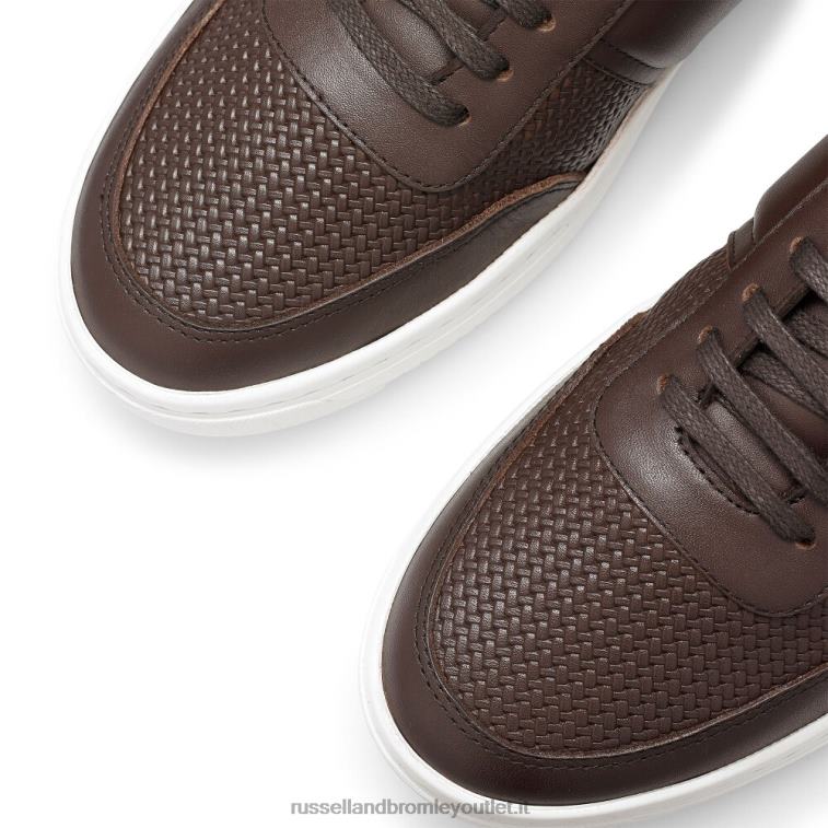 marrone V0V4J474 uomini Russell And Bromley sneaker bowery in pizzo oxford