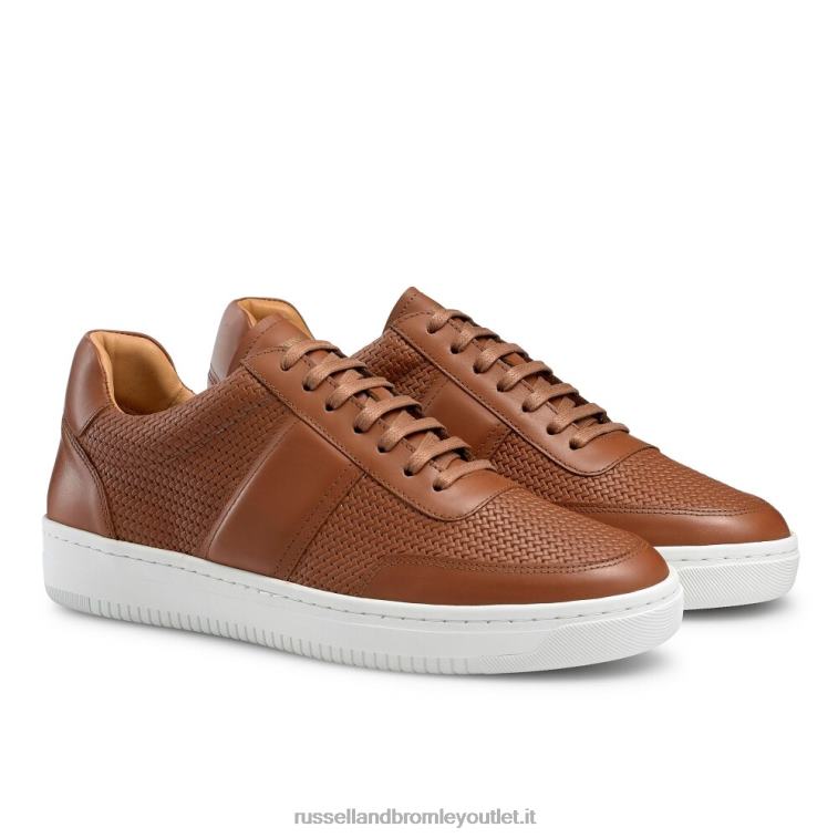 marrone V0V4J478 uomini Russell And Bromley sneaker bowery in pizzo oxford
