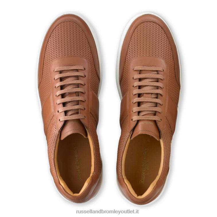 marrone V0V4J478 uomini Russell And Bromley sneaker bowery in pizzo oxford