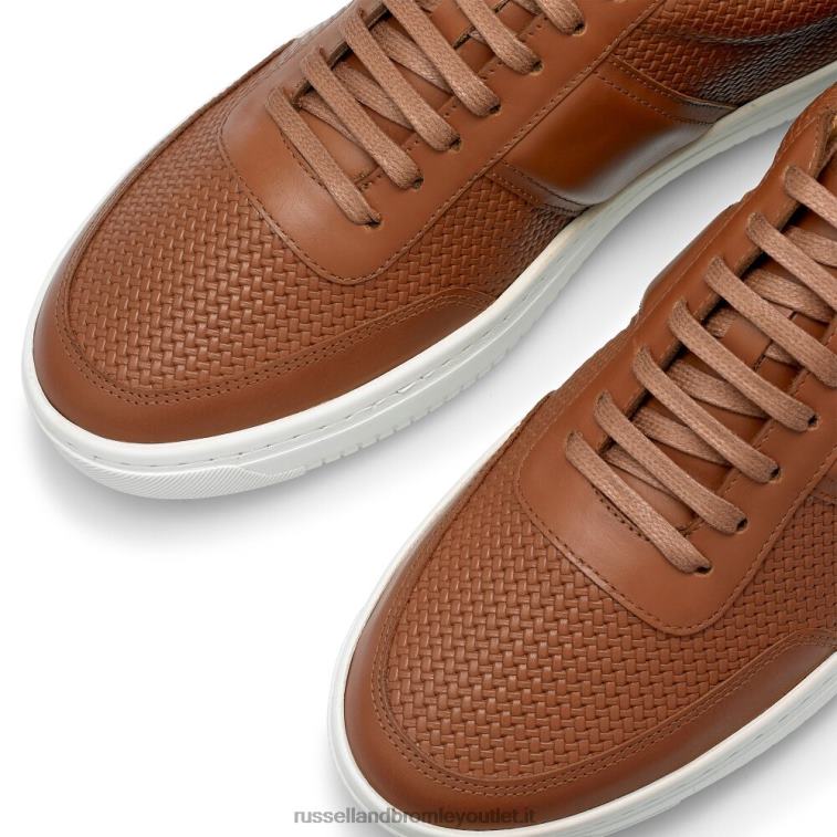 marrone V0V4J478 uomini Russell And Bromley sneaker bowery in pizzo oxford