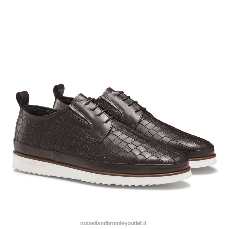 marrone V0V4J480 uomini Russell And Bromley sneaker san carlo derby ibrida in pizzo