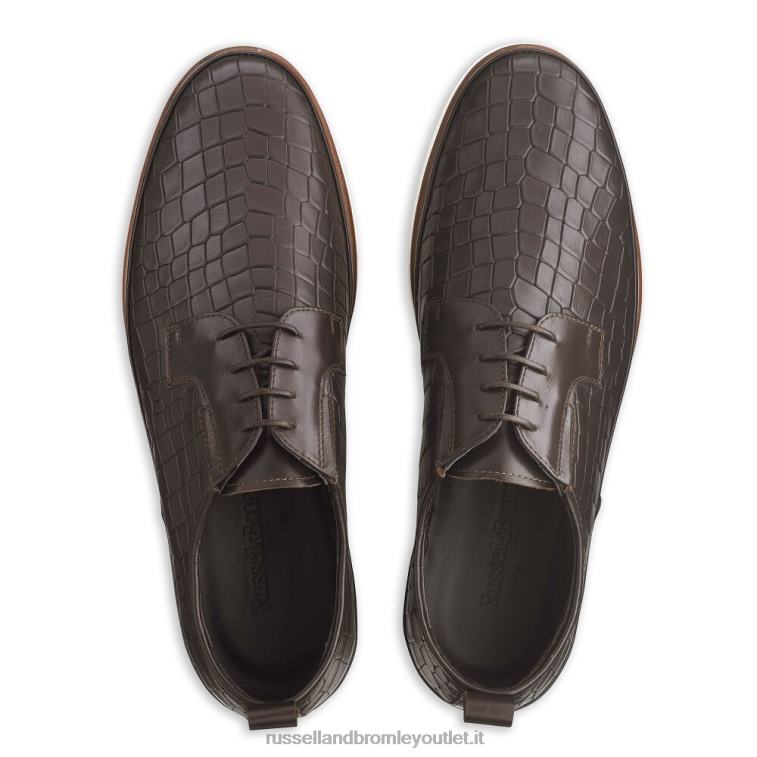 marrone V0V4J480 uomini Russell And Bromley sneaker san carlo derby ibrida in pizzo