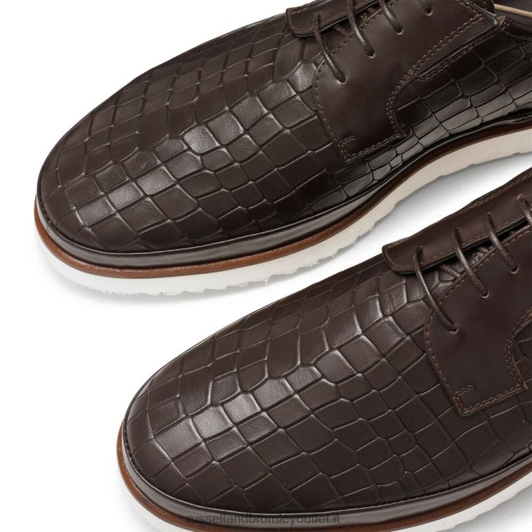 marrone V0V4J480 uomini Russell And Bromley sneaker san carlo derby ibrida in pizzo
