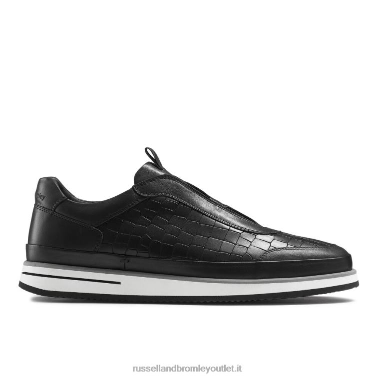 nero V0V4J431 uomini Russell And Bromley sneaker san giusto oxford senza lacci