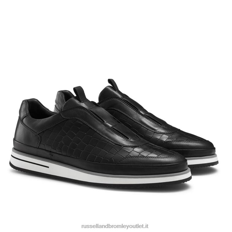 nero V0V4J431 uomini Russell And Bromley sneaker san giusto oxford senza lacci