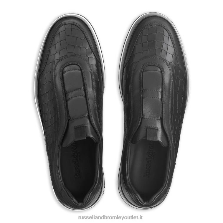 nero V0V4J431 uomini Russell And Bromley sneaker san giusto oxford senza lacci