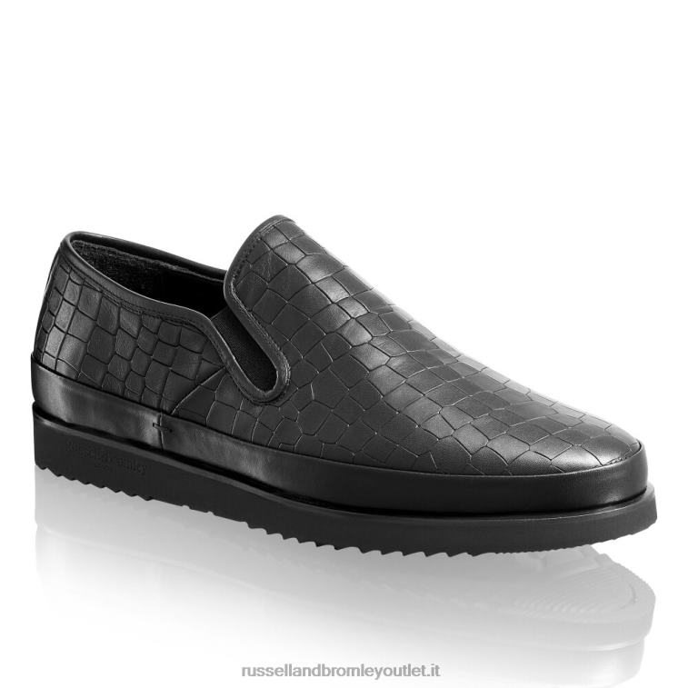 nero V0V4J433 uomini Russell And Bromley sneaker sanmarino senza lacci