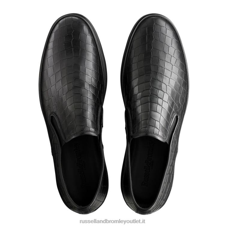 nero V0V4J433 uomini Russell And Bromley sneaker sanmarino senza lacci