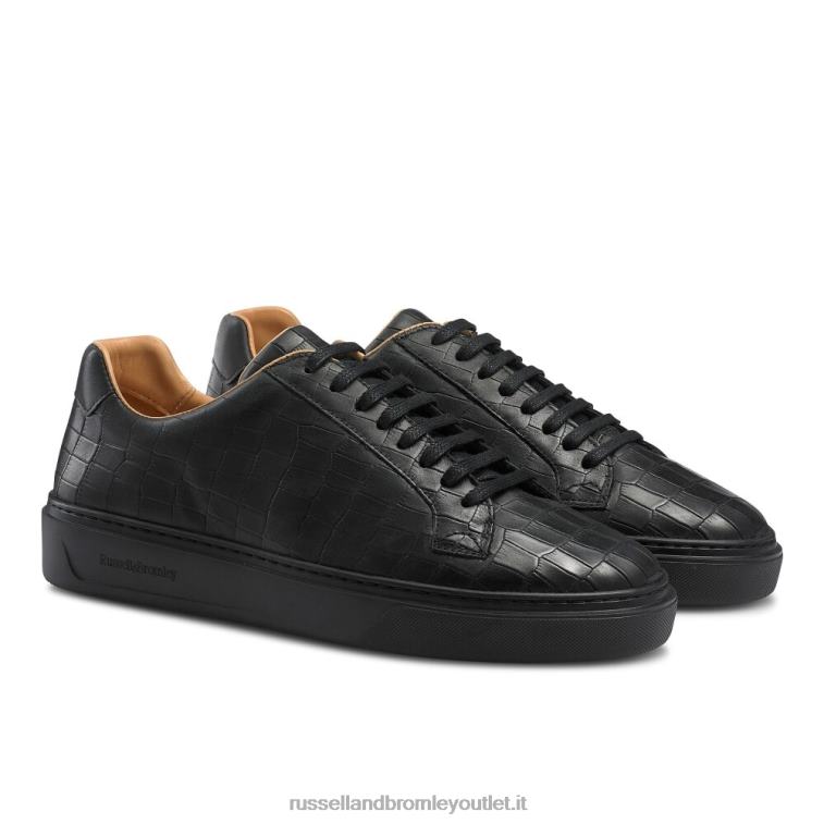 nero V0V4J449 uomini Russell And Bromley sneaker con lacci laceway