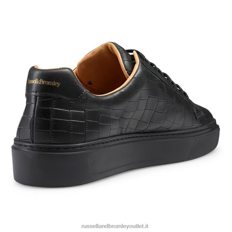 nero V0V4J449 uomini Russell And Bromley sneaker con lacci laceway