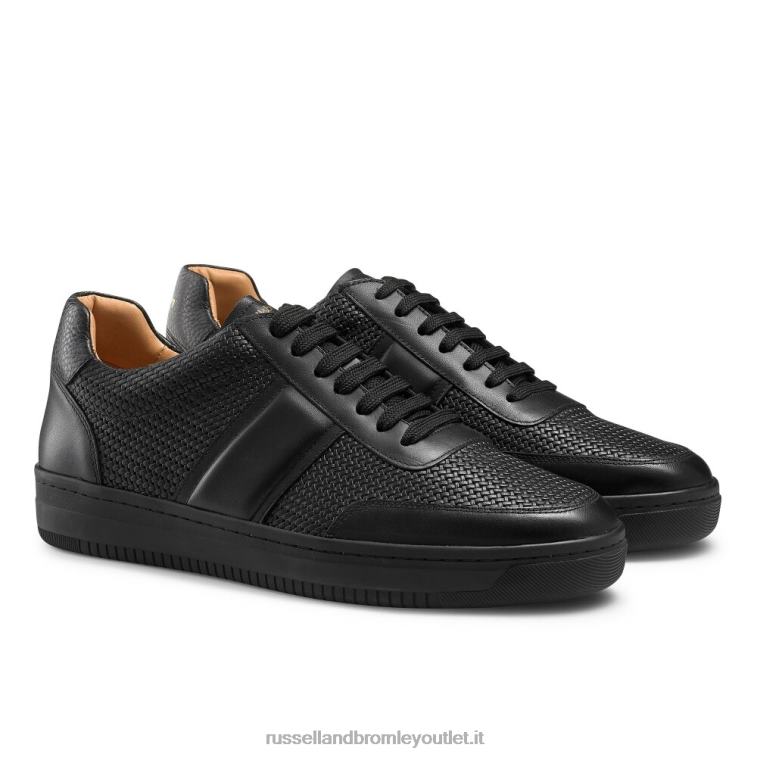 nero V0V4J468 uomini Russell And Bromley sneaker bowery in pizzo oxford