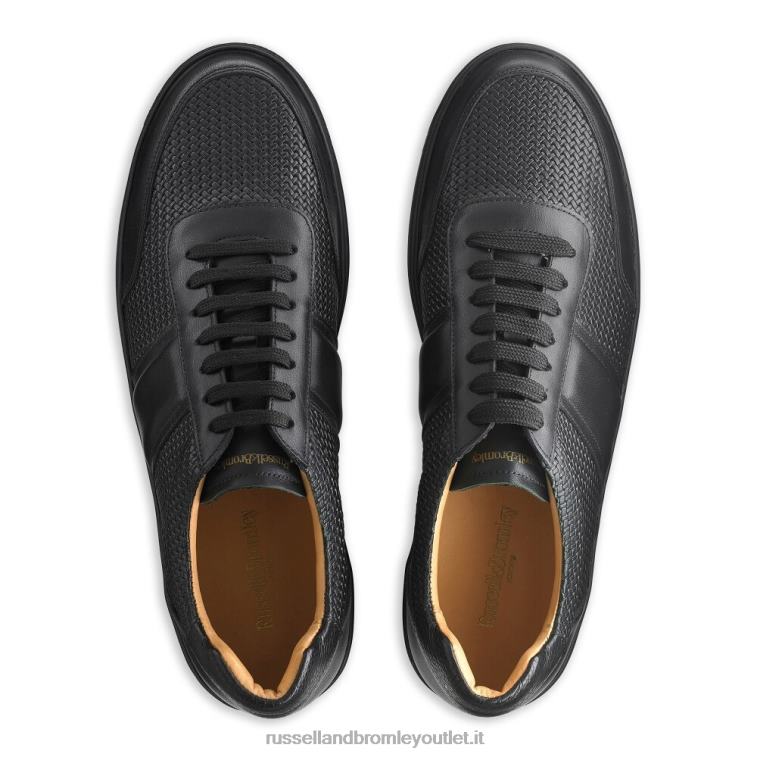 nero V0V4J468 uomini Russell And Bromley sneaker bowery in pizzo oxford