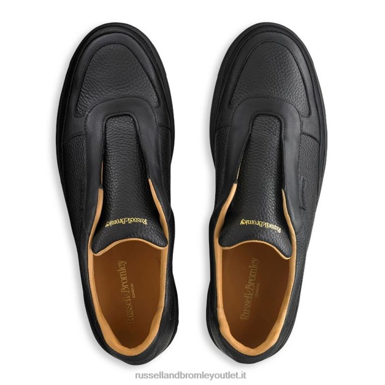 nero V0V4J470 uomini Russell And Bromley sneaker lex senza lacci