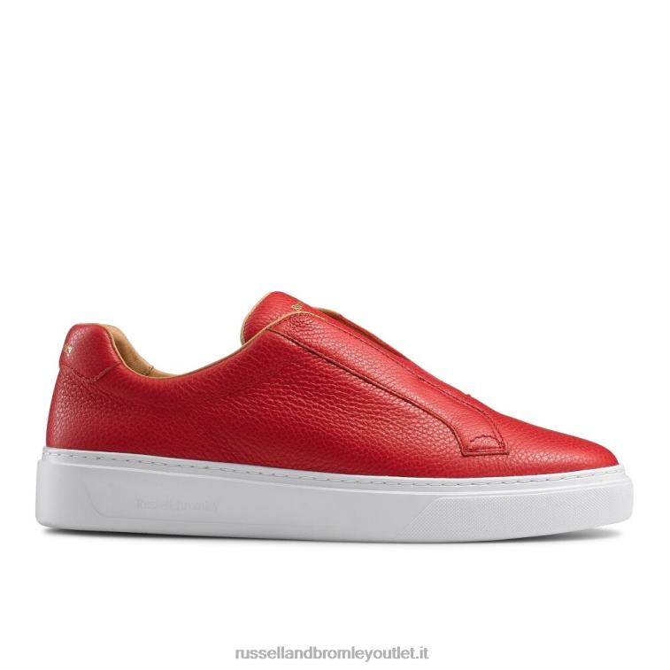 rosso V0V4J425 uomini Russell And Bromley sneaker slipway senza lacci