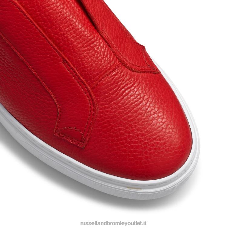 rosso V0V4J425 uomini Russell And Bromley sneaker slipway senza lacci