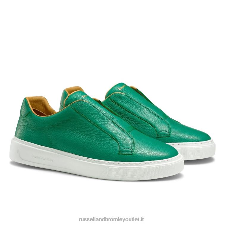 verde V0V4J437 uomini Russell And Bromley sneaker slipway senza lacci