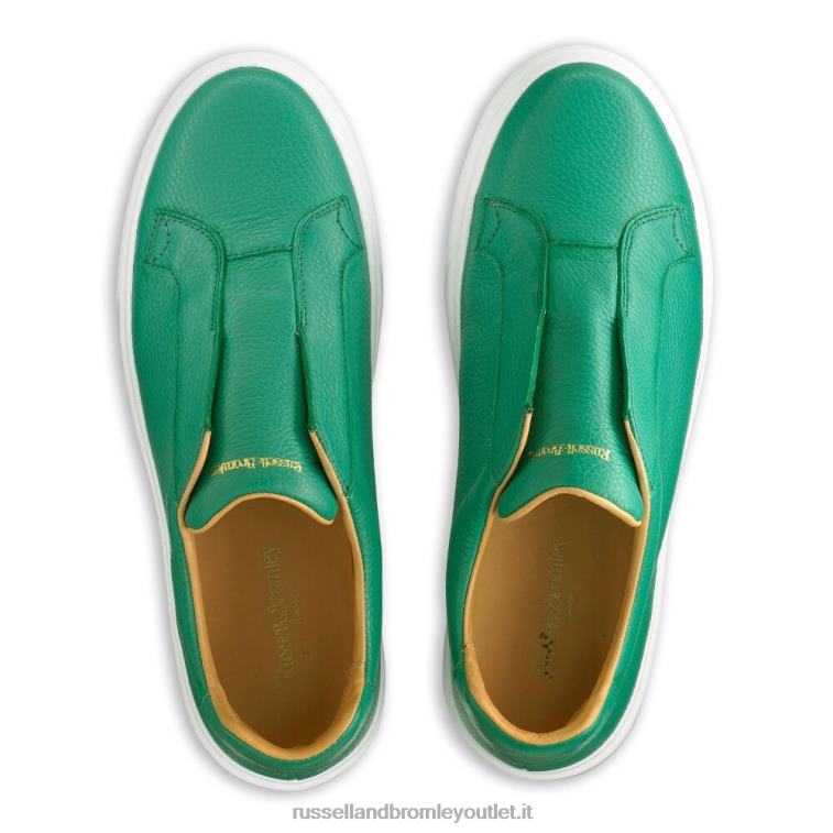 verde V0V4J437 uomini Russell And Bromley sneaker slipway senza lacci