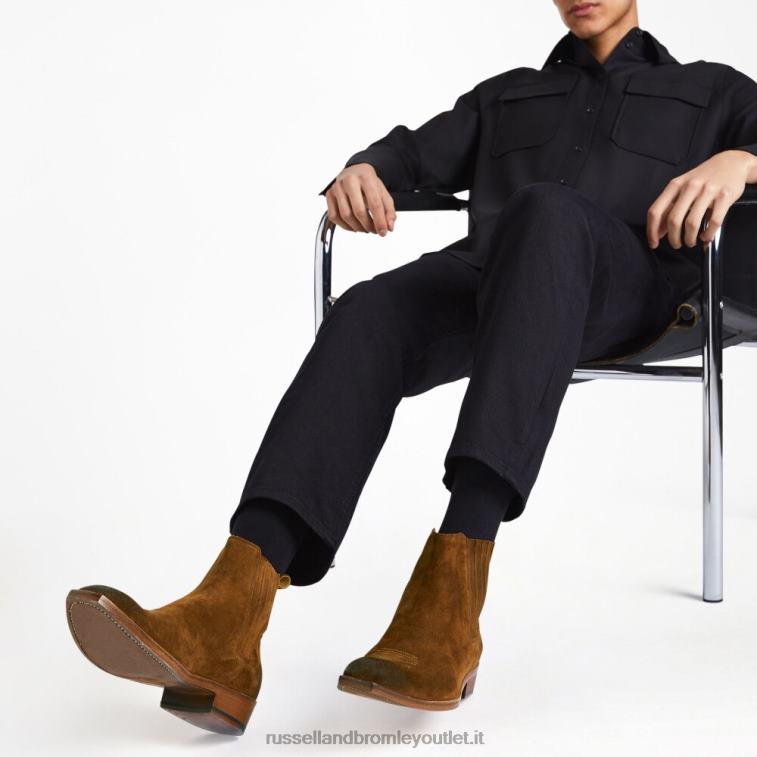 marrone V0V4J608 uomini Russell And Bromley stivale western dell'Arizona