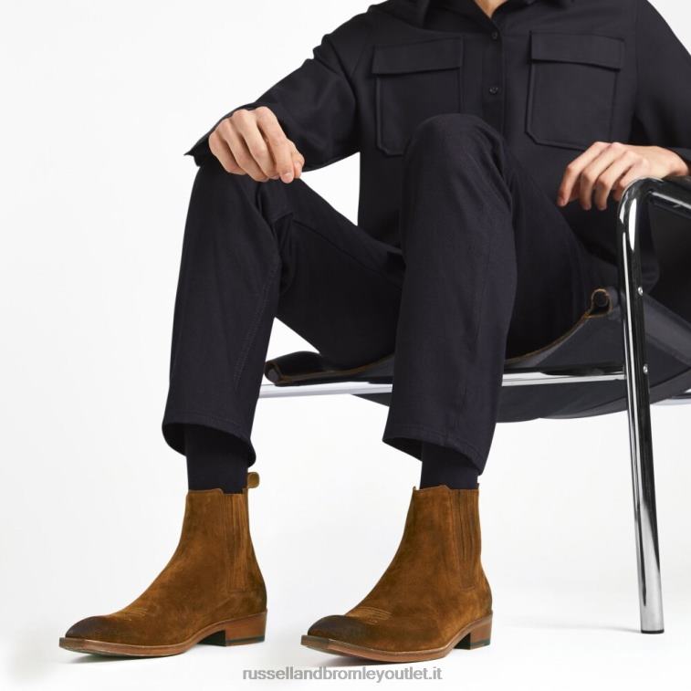 marrone V0V4J608 uomini Russell And Bromley stivale western dell'Arizona