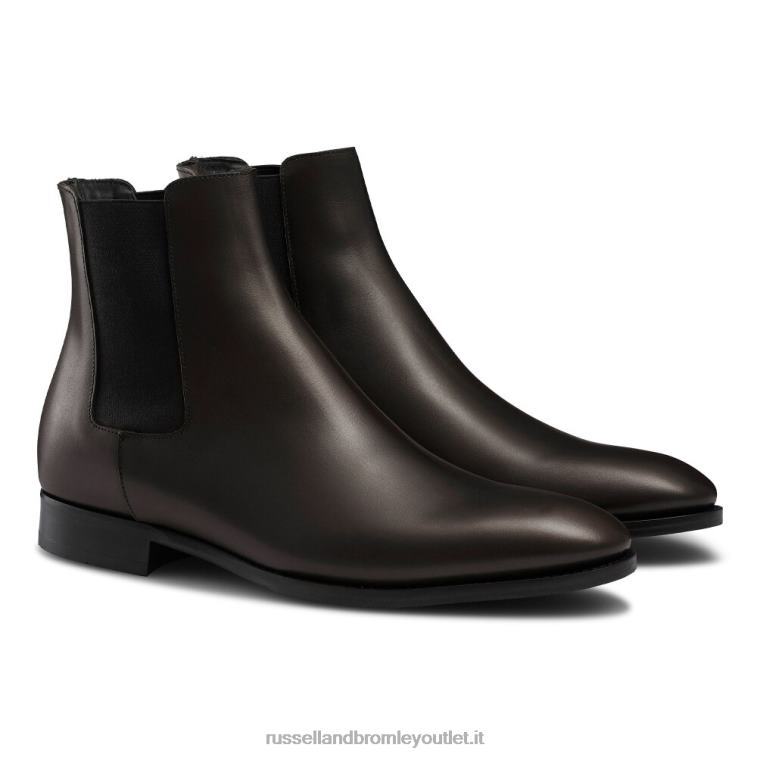 marrone V0V4J614 uomini Russell And Bromley stivale chelsea in legno d'acero