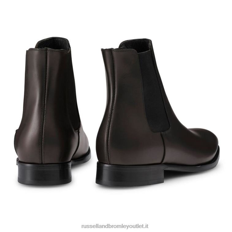 marrone V0V4J614 uomini Russell And Bromley stivale chelsea in legno d'acero