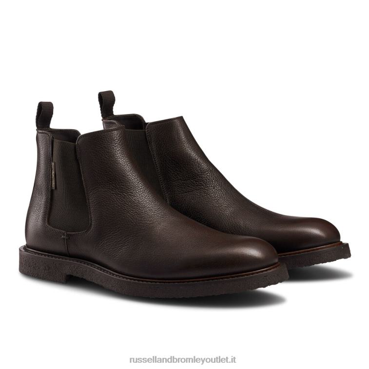 marrone V0V4J617 uomini Russell And Bromley dublino crepe suola chelsea