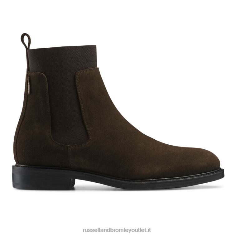 marrone V0V4J621 uomini Russell And Bromley battaglione di stivali chelsea
