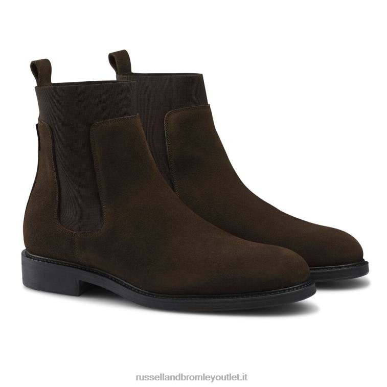 marrone V0V4J621 uomini Russell And Bromley battaglione di stivali chelsea