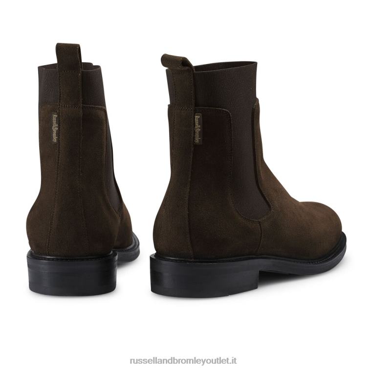 marrone V0V4J621 uomini Russell And Bromley battaglione di stivali chelsea