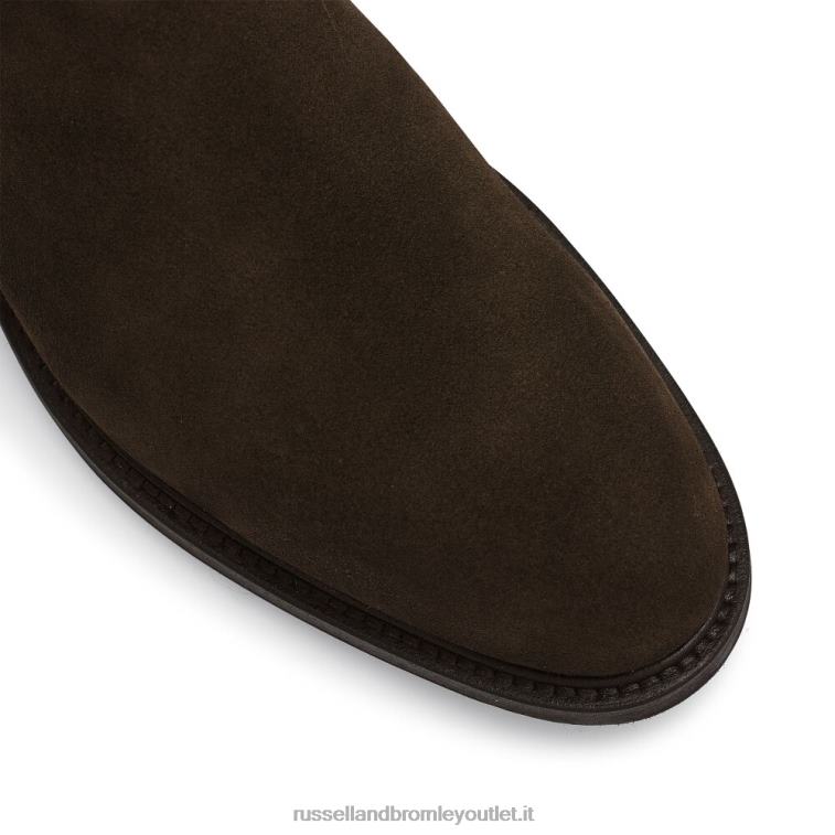 marrone V0V4J621 uomini Russell And Bromley battaglione di stivali chelsea