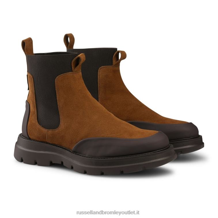 marrone V0V4J625 uomini Russell And Bromley conquista m stivale chelsea parafango
