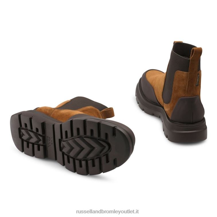 marrone V0V4J625 uomini Russell And Bromley conquista m stivale chelsea parafango