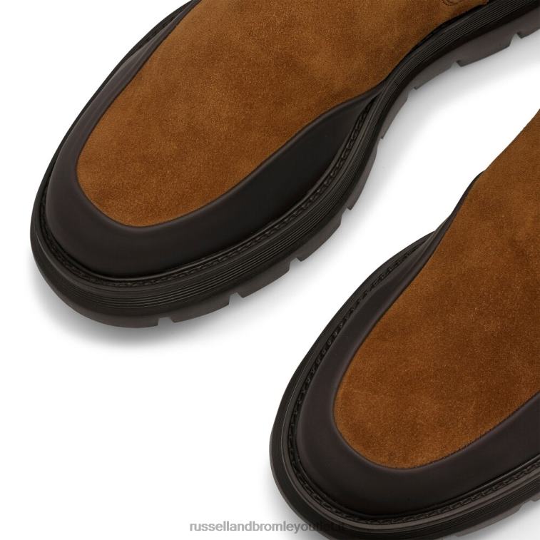 marrone V0V4J625 uomini Russell And Bromley conquista m stivale chelsea parafango