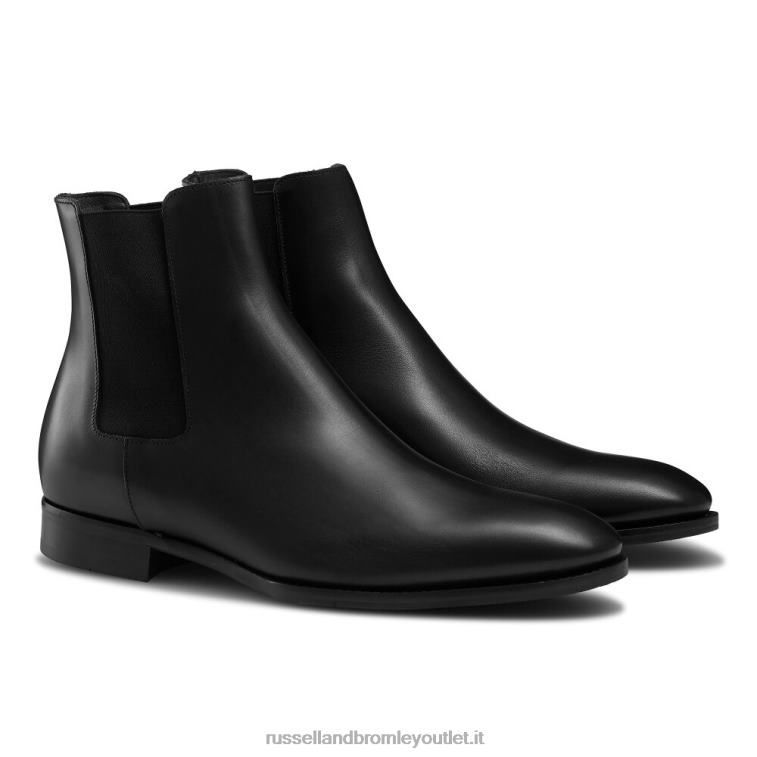 nero V0V4J616 uomini Russell And Bromley stivale chelsea in legno d'acero