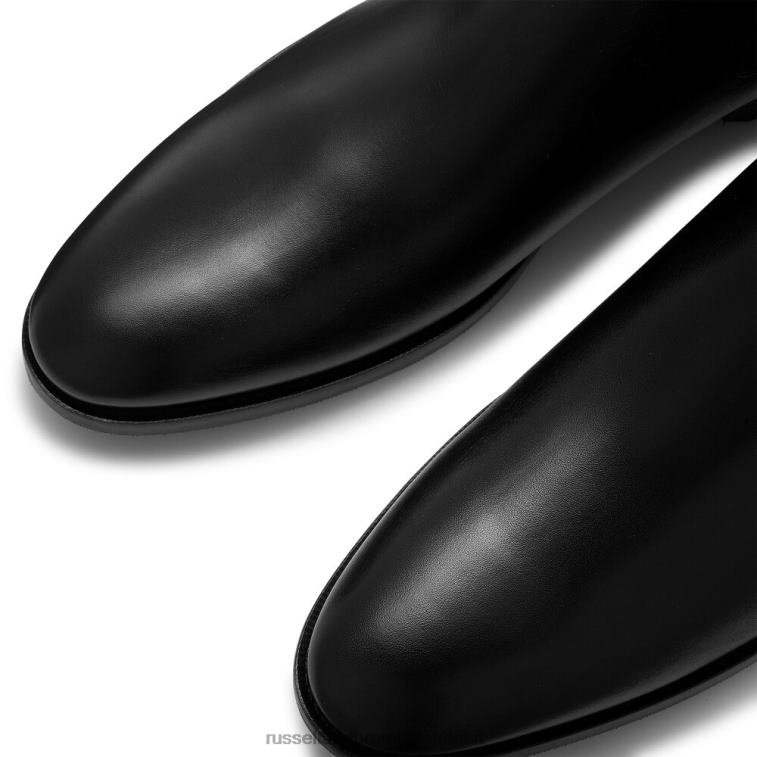 nero V0V4J616 uomini Russell And Bromley stivale chelsea in legno d'acero