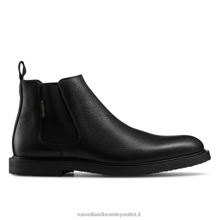nero V0V4J618 uomini Russell And Bromley dublino crepe suola chelsea