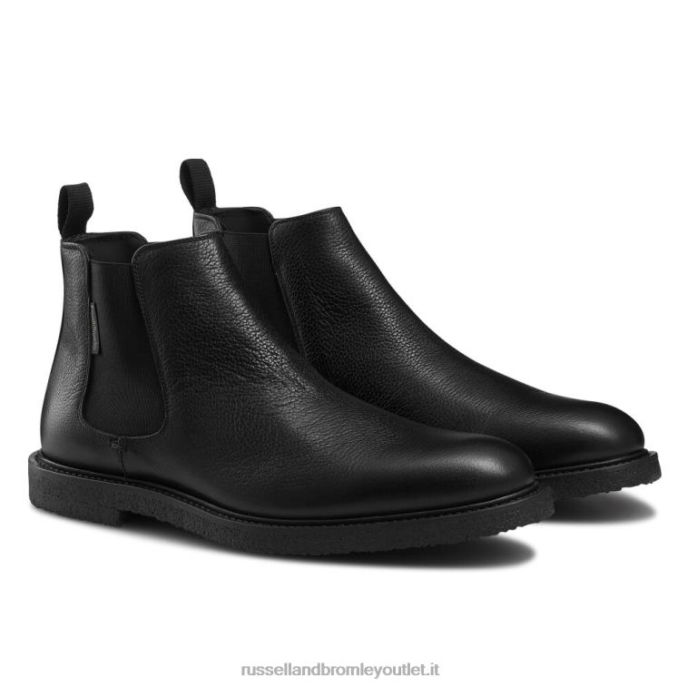nero V0V4J618 uomini Russell And Bromley dublino crepe suola chelsea